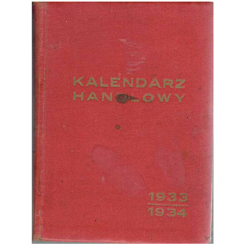 Kalendarz handlowy 1933 - 34