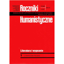 Roczniki Humanistyczne. Tom LXII, 2014. Literatura i wygnanie