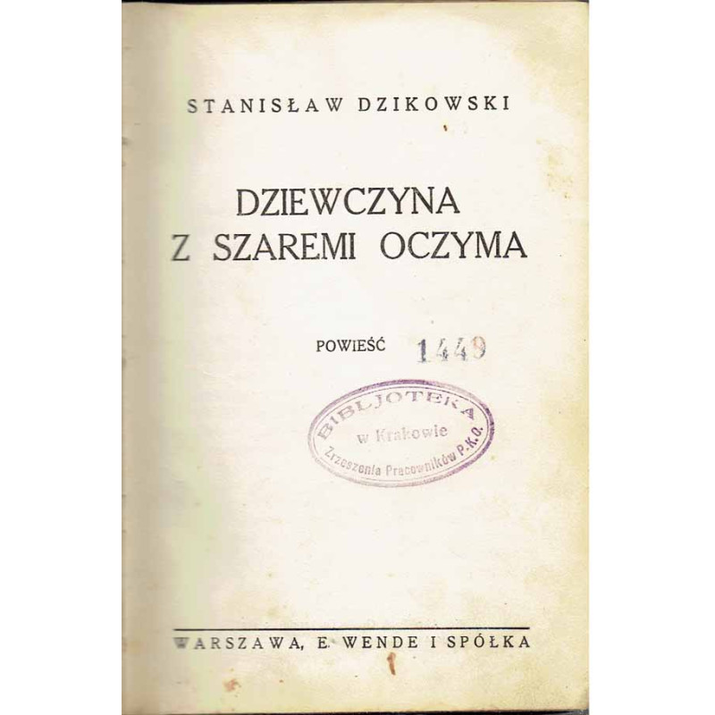 Dziewiczyna z szaremi oczyma