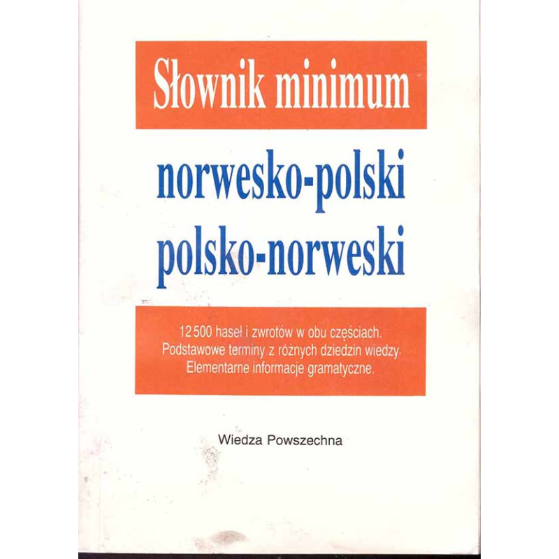 Słownik minimum norwesko-polski, polsko-norweski