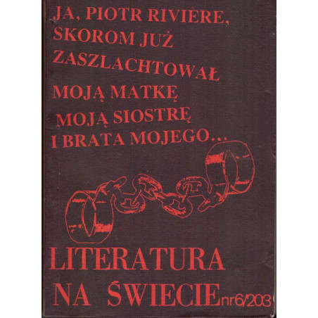 Literatura na Świecie nr 6 (203) 1988