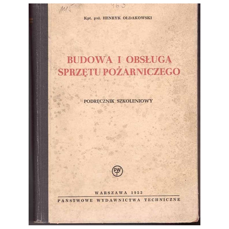 Budowa i obsługa sprzętu pożarniczego