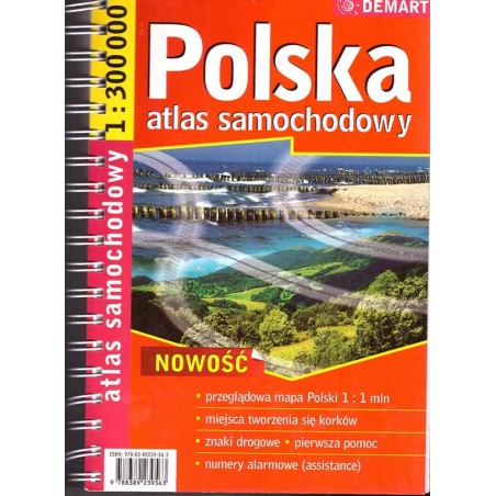 Polska. Atlas samochodowy 1:300 000