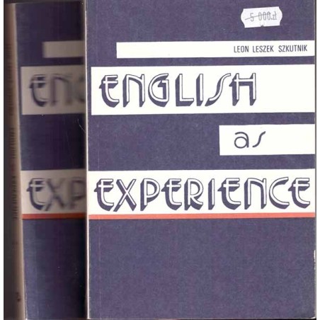 English as Experience. T. 1-2