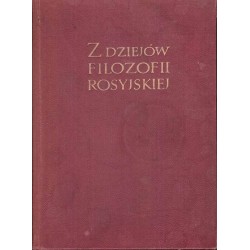 Z dziejów filozofii rosyjskiej