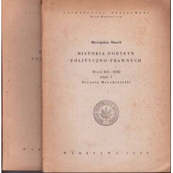 Historia doktryn polityczno-prawnych. Wiek XVI-XVIII. Część 1-2