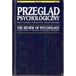 PRZEGLĄD PSYCHOLOGICZNY nr 2, 1992