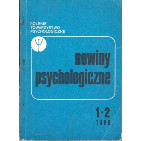 Nowiny Psychologiczne 1-2 1990