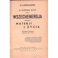 Wszechenergja wobec materji i życia