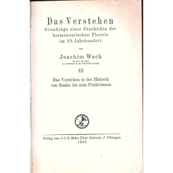 Das Verstehen