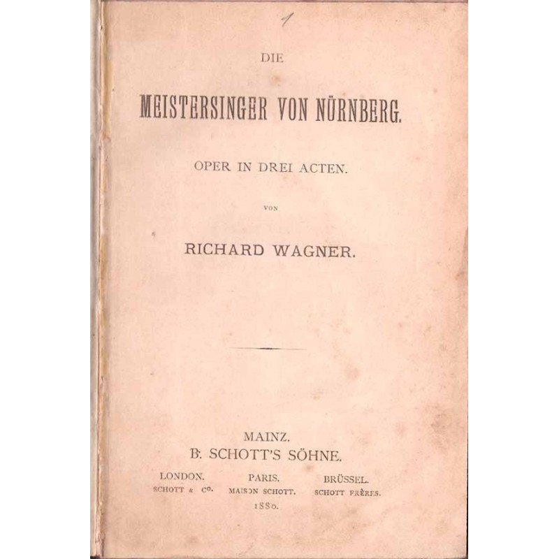 Die ie Meistersinger von Nürnberg