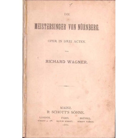 Die ie Meistersinger von Nürnberg