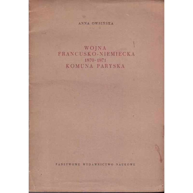 Wojna francusko-niemiecka 1870-1871, Komuna Paryska