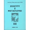 Zeszyty z metafizyki III